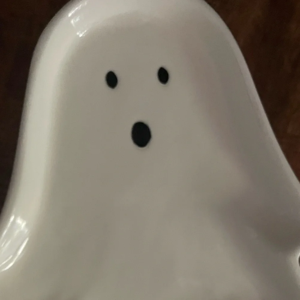 Ghost Shaped Ceramic Dish